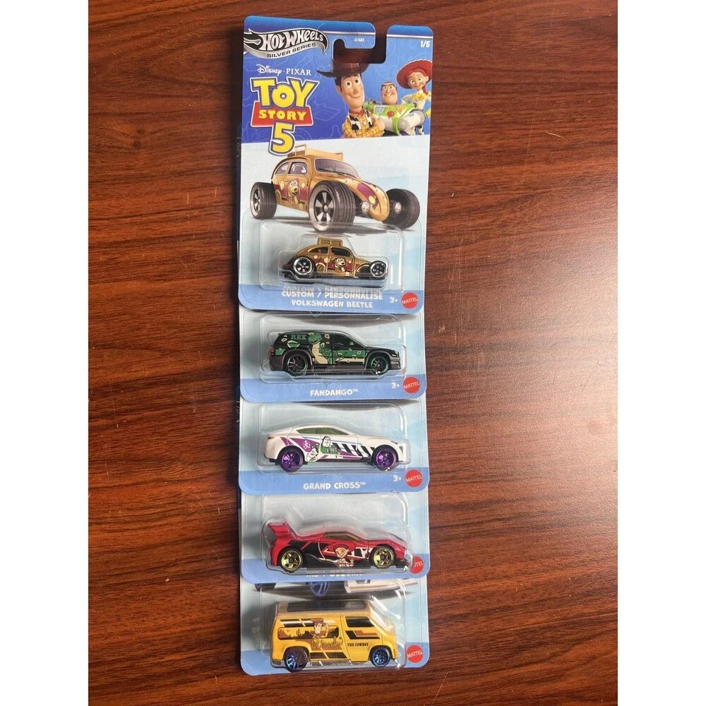 Hot Wheels Silver Series Toy Story 5 Complete Set of 5 Disney Pixar 2026
